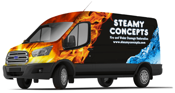Water Damage Mold Remediation Removal Van