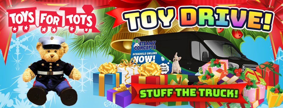 Toys For Tots Drive from Steamy Concepts