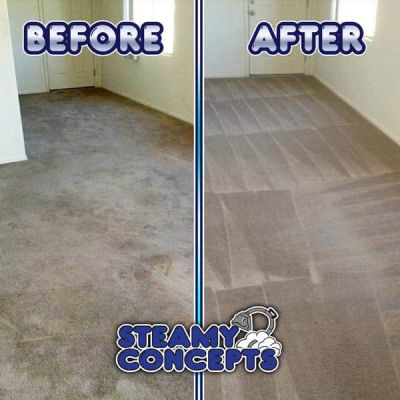 before and after carpet cleaning service