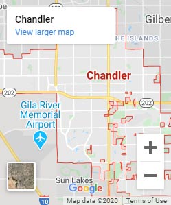 Chandler Arizona Location Map