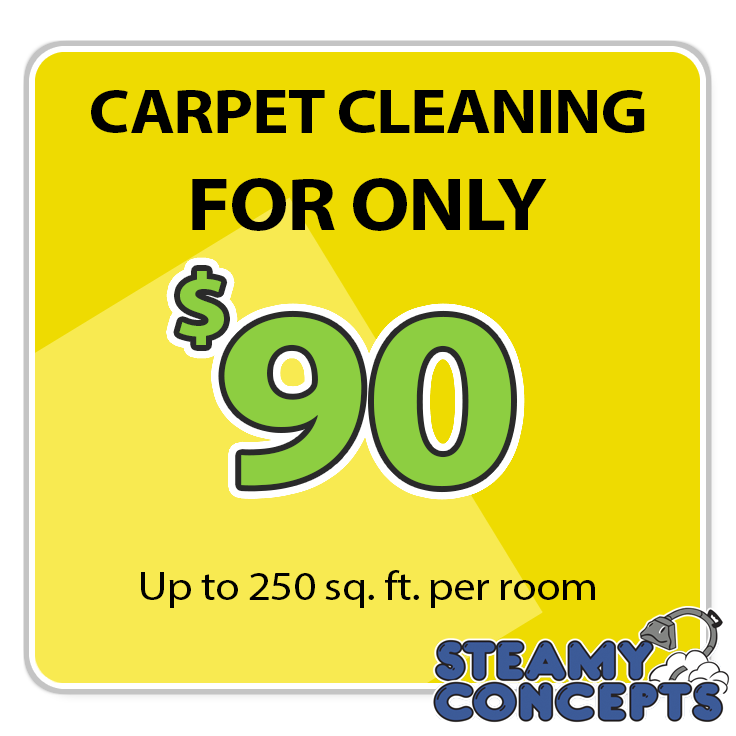 Steamy Concepts Coupon for carpet cleaning service