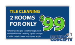 Tile Cleaning Coupon, 2 rooms for $99