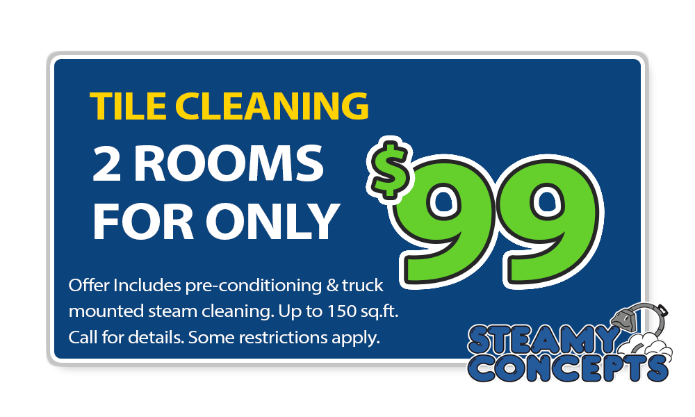 Tile Cleaning Coupon, 2 rooms for $99