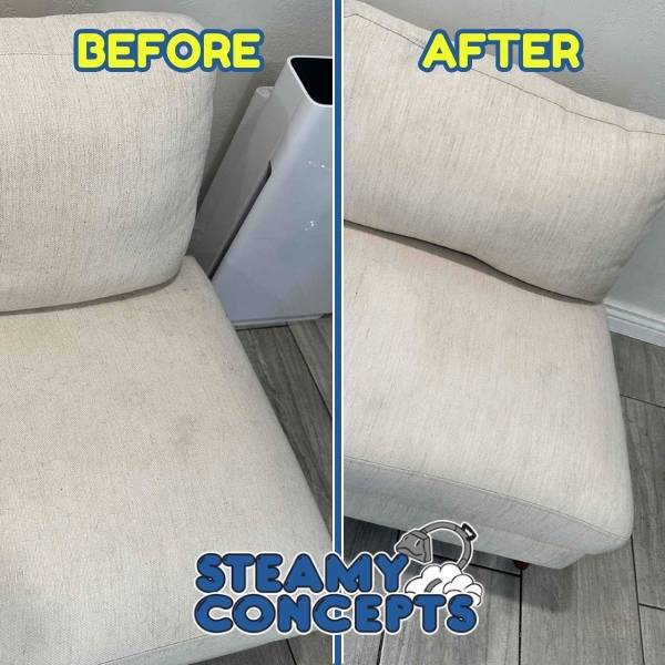 Upholstery Cleaning Results