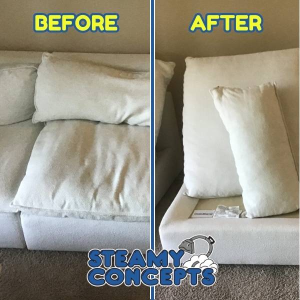 Upholstery Cleaning Results